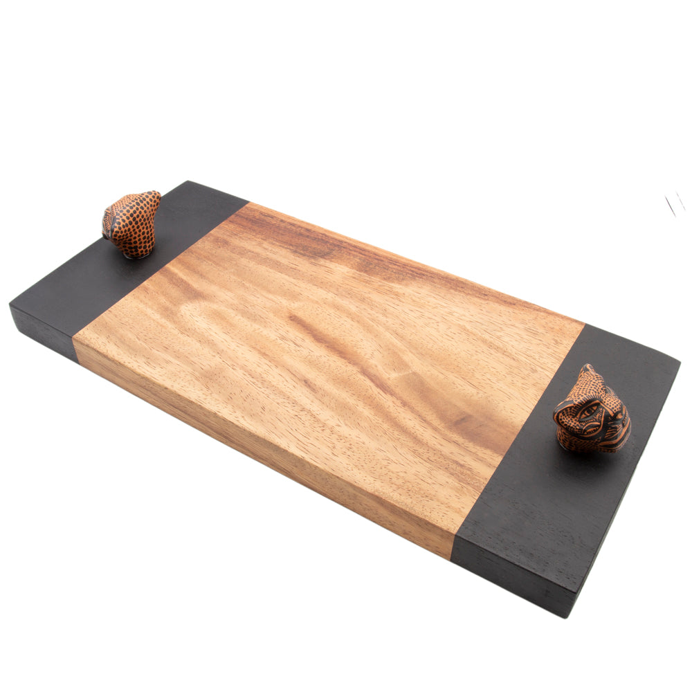 Jaguar Parota Solid Wood Serving Tray