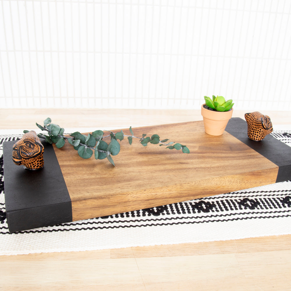 Jaguar Parota Solid Wood Serving Tray