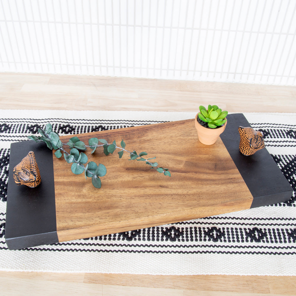 Jaguar Parota Solid Wood Serving Tray