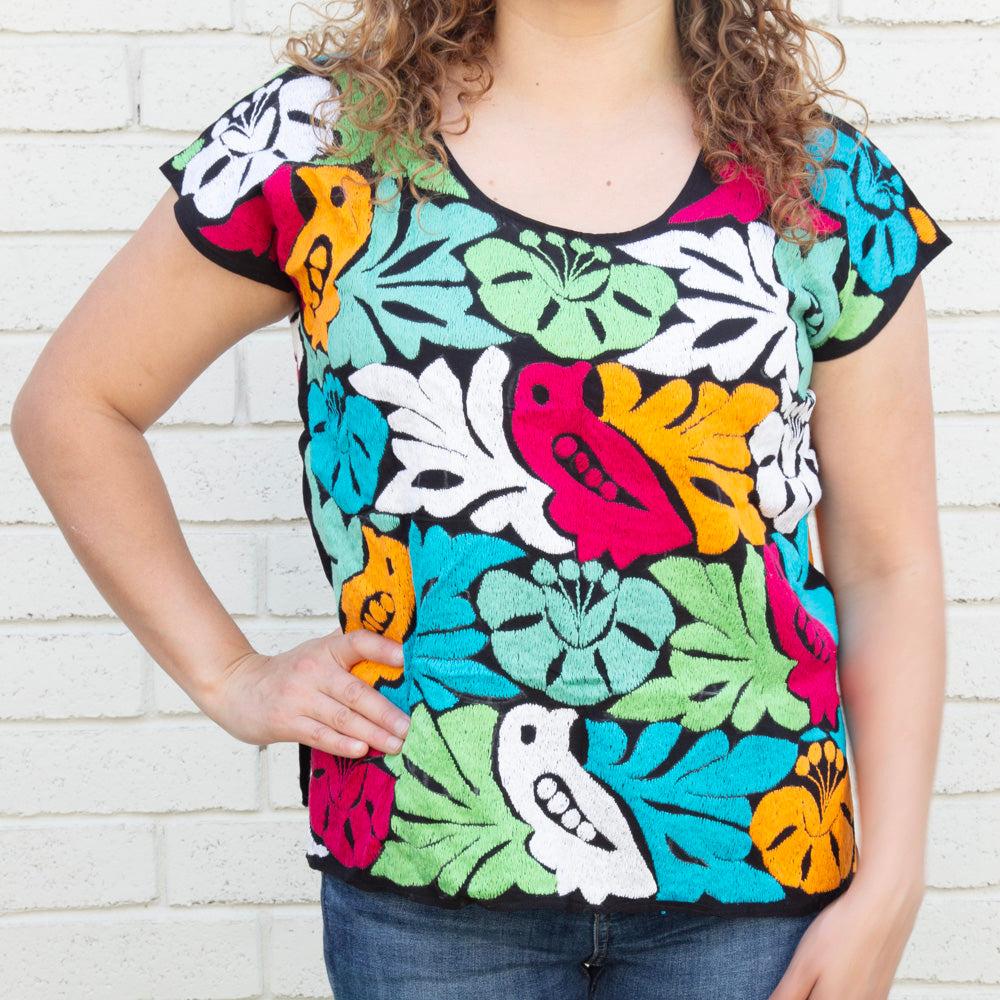 Jalapa Full Embroidery Huipil Blouse