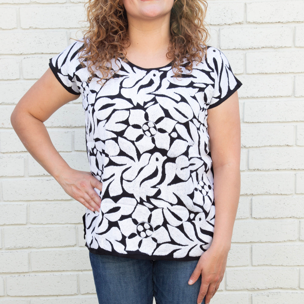 Jalapa Full Embroidery Huipil Blouse