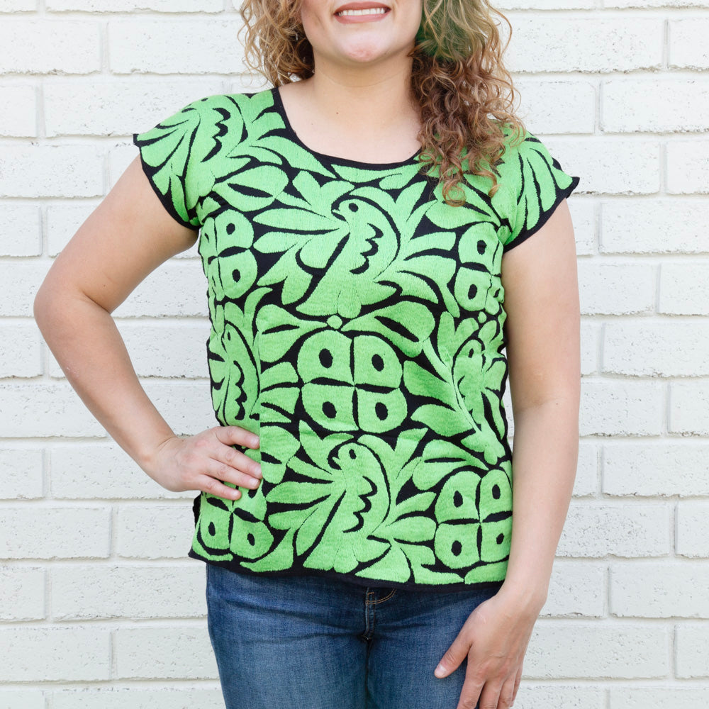 Jalapa Full Embroidery Huipil Blouse