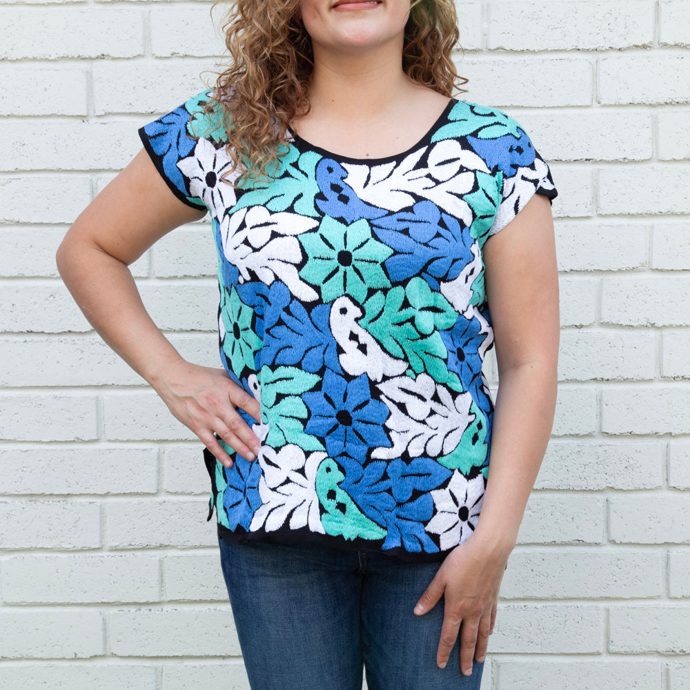 Jalapa Full Embroidery Huipil Blouse