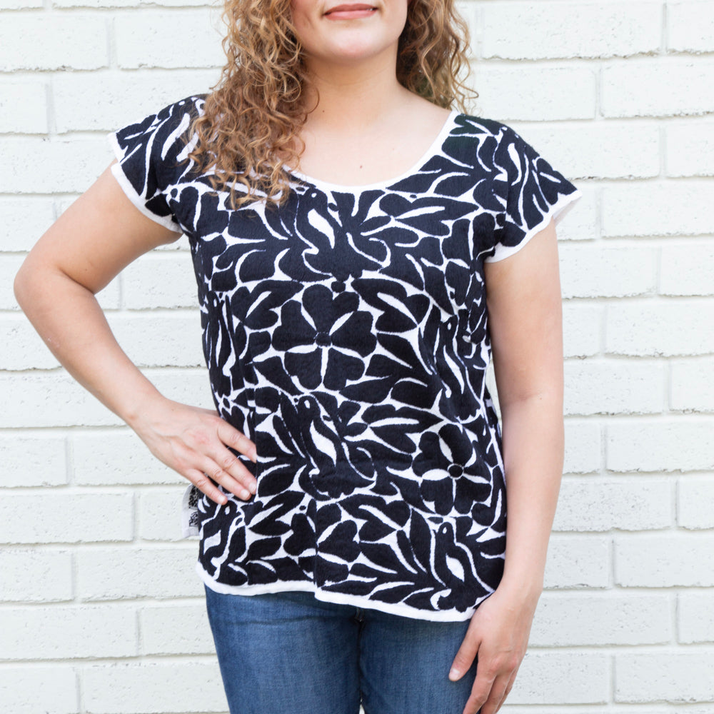 Jalapa Full Embroidery Huipil Blouse