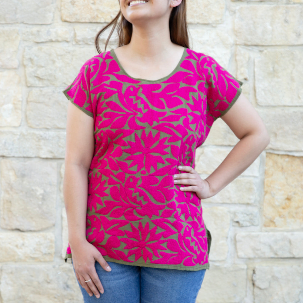 Jalapa Full Embroidery Huipil Blouse