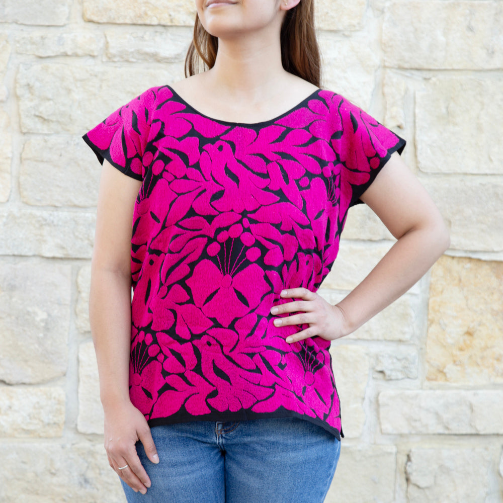 Jalapa Full Embroidery Huipil Blouse