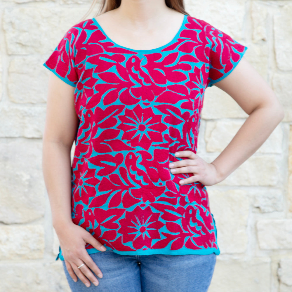 Jalapa Full Embroidery Huipil Blouse