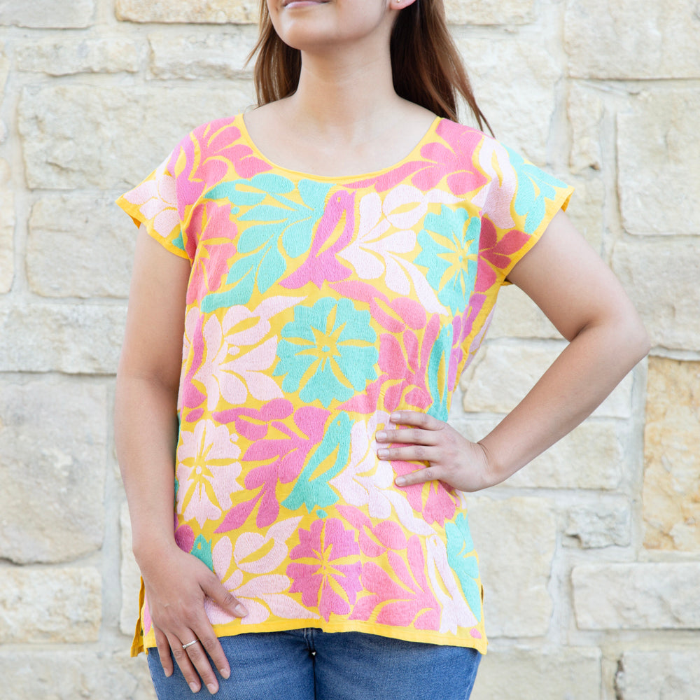 Jalapa Full Embroidery Huipil Blouse