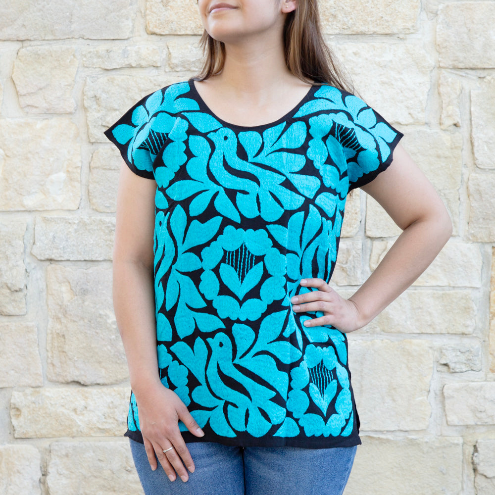 Jalapa Full Embroidery Huipil Blouse