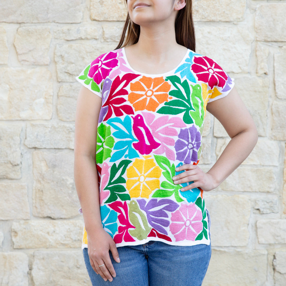 Jalapa Full Embroidery Huipil Blouse