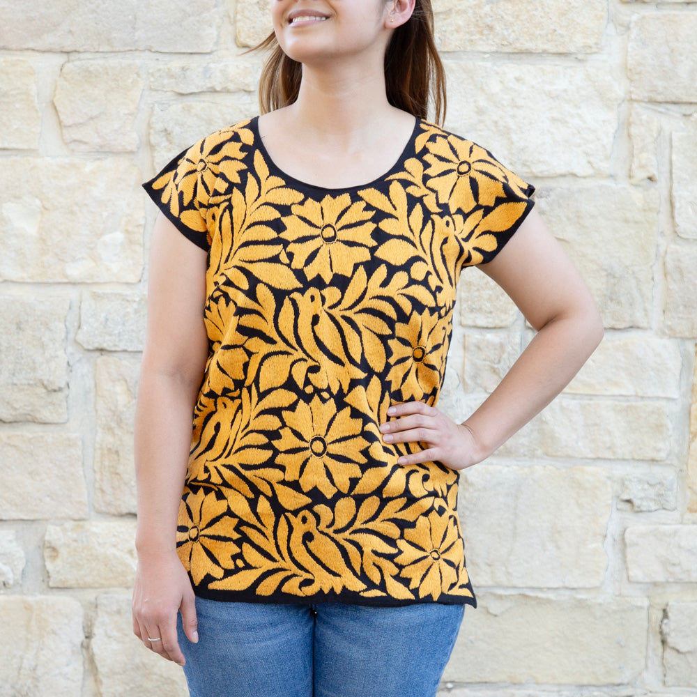 Jalapa Full Embroidery Huipil Blouse