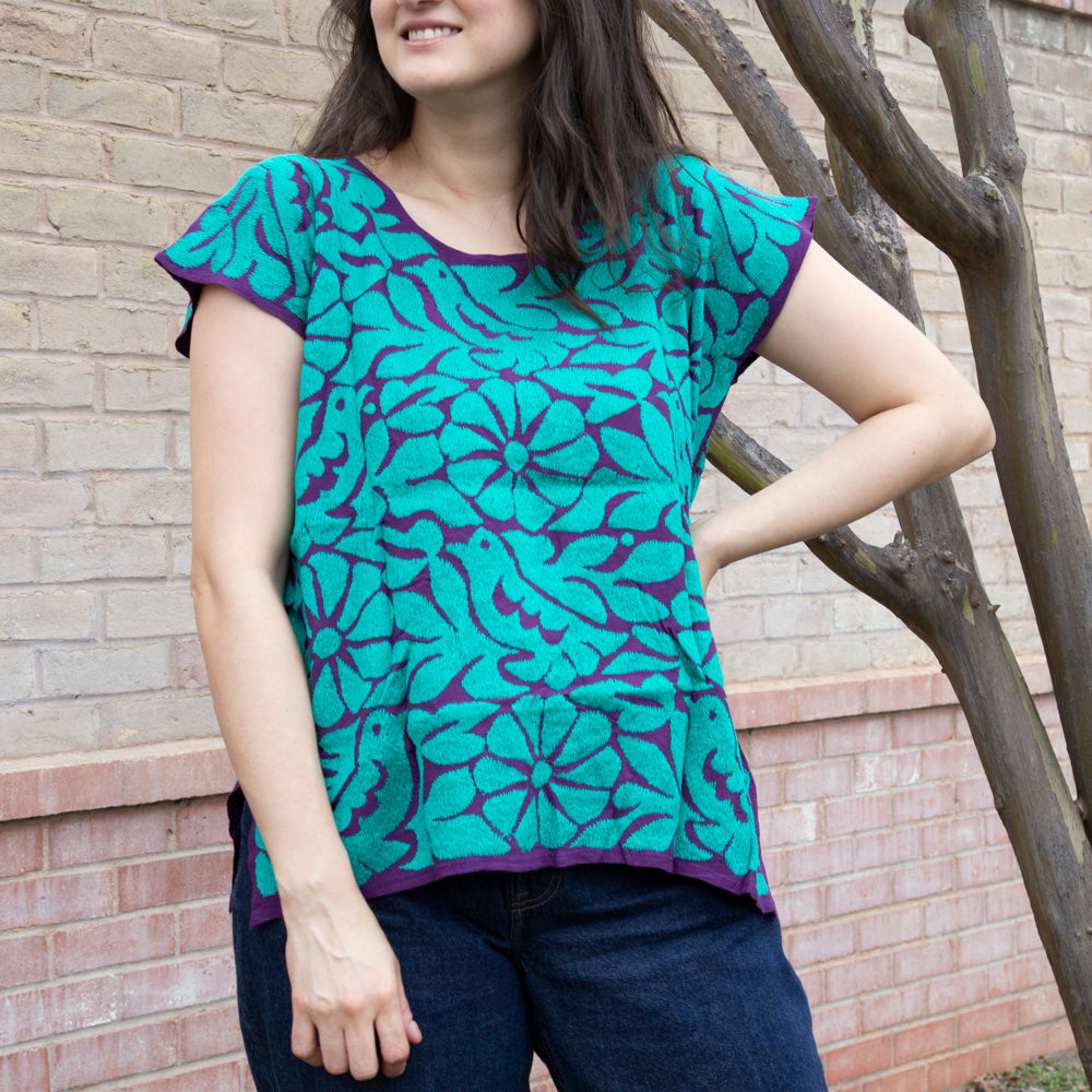 Jalapa Full Embroidery Huipil Blouse