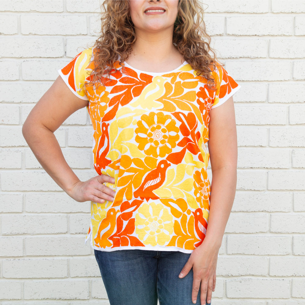 Jalapa Full Embroidery Huipil Blouse