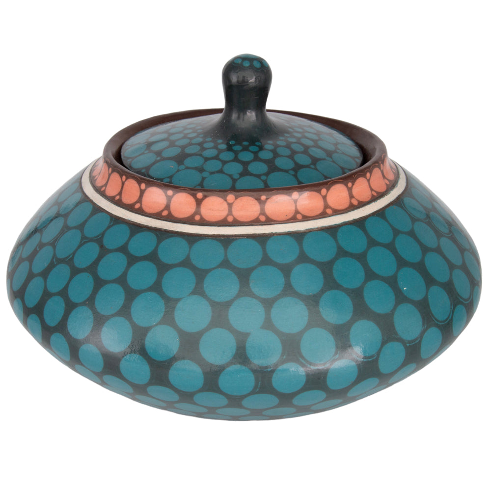 Zinapécuaro Piedras Hand-Painted Ceramic Vase