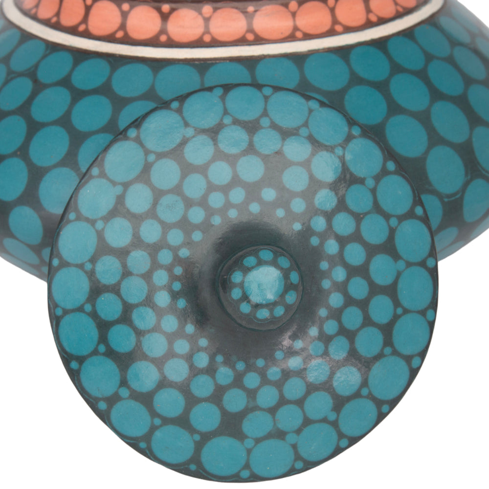 Zinapécuaro Piedras Hand-Painted Ceramic Vase