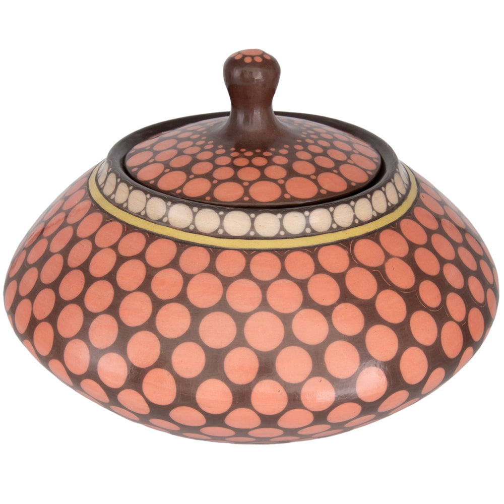 Zinapécuaro Piedras Hand-Painted Ceramic Vase