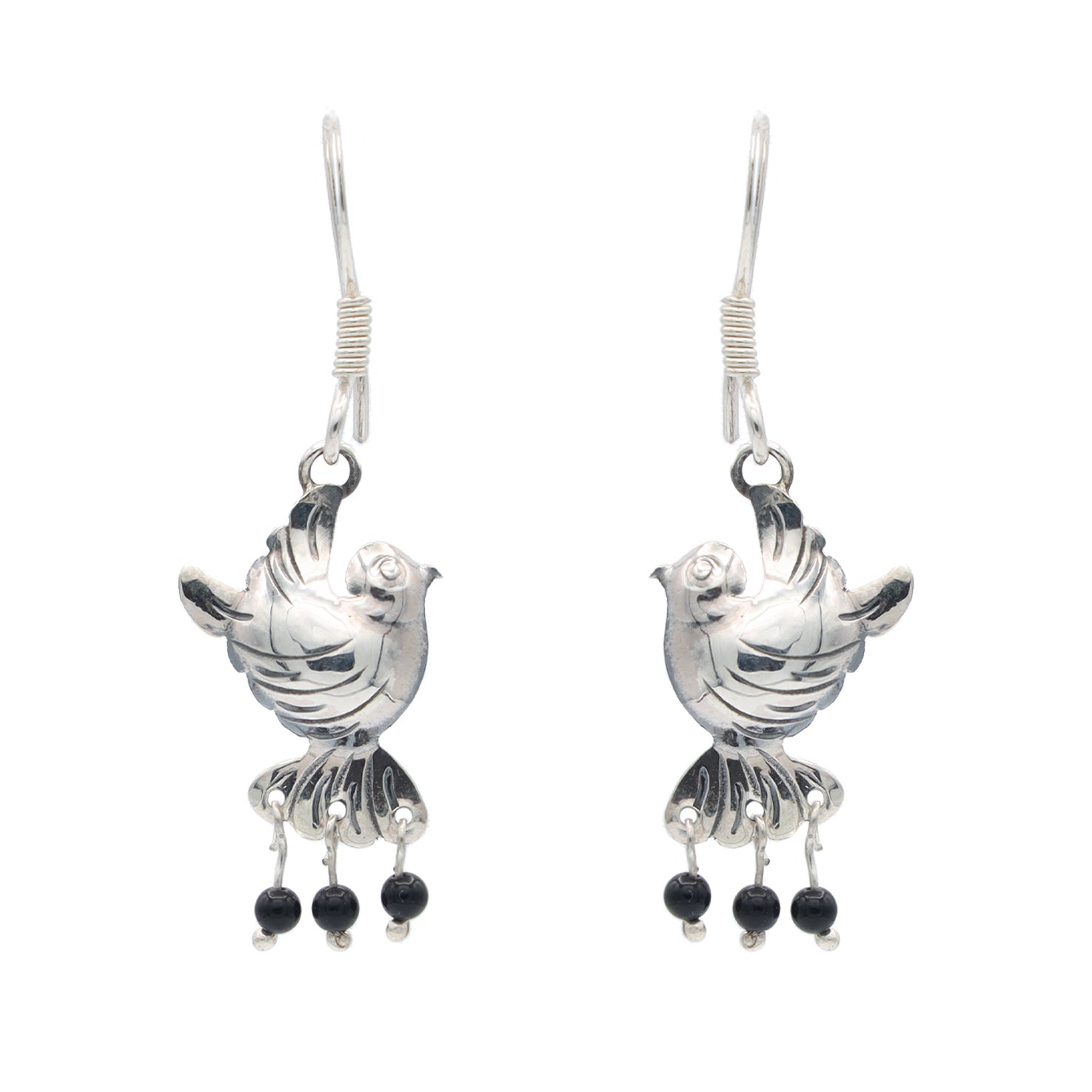 Sterling Silver Pajarito Mazahua Earrings