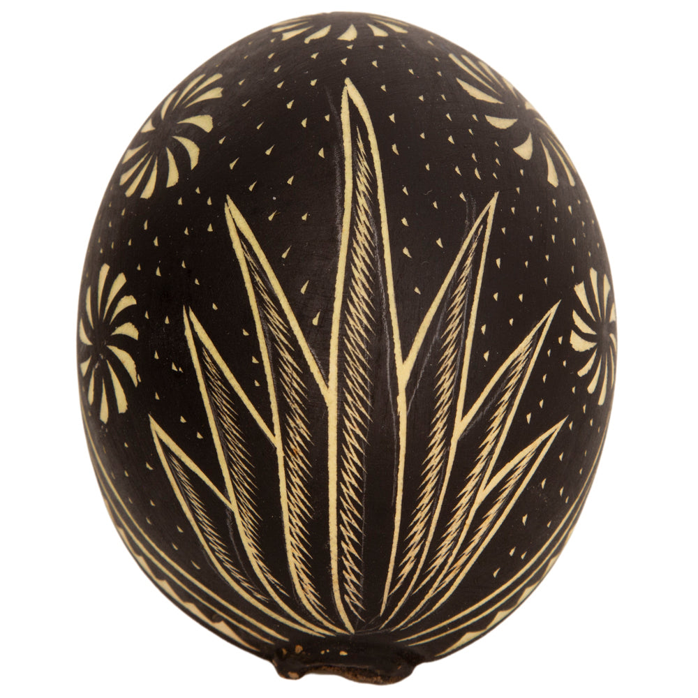 Agave Hand-Carved Jicara with Base