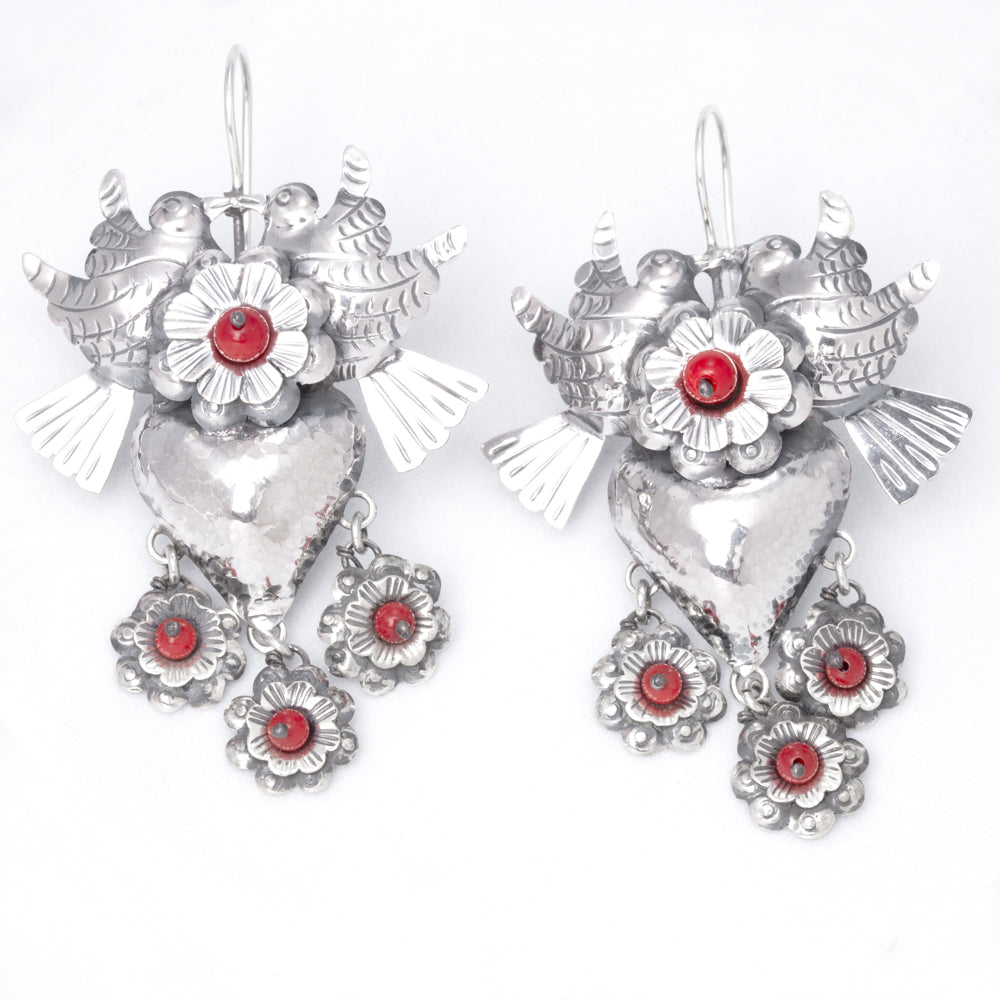Sterling Silver Pareja Mazahua Earrings