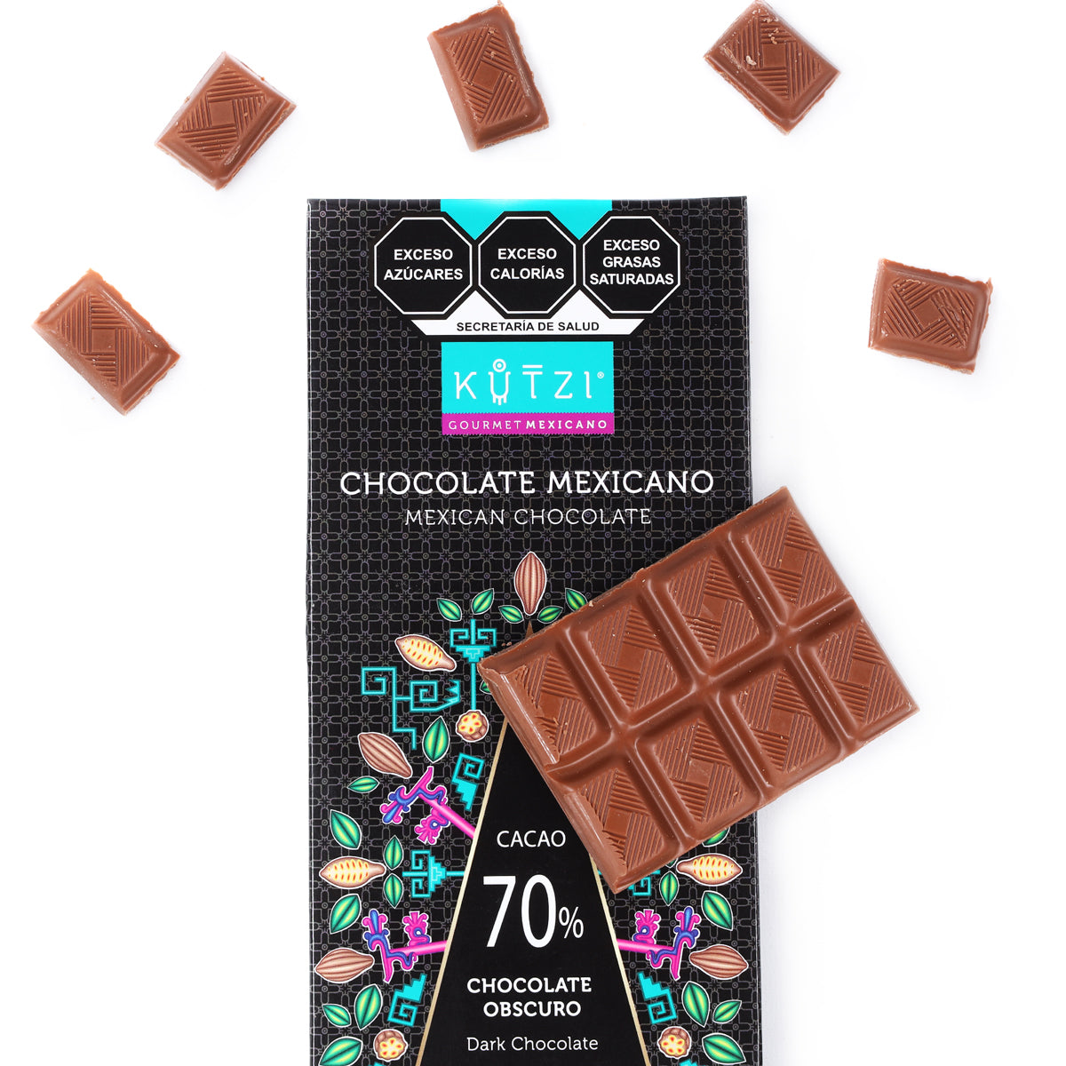 Dark Mexican Chocolate Bars, 70 Cacao Lolo Mercadito