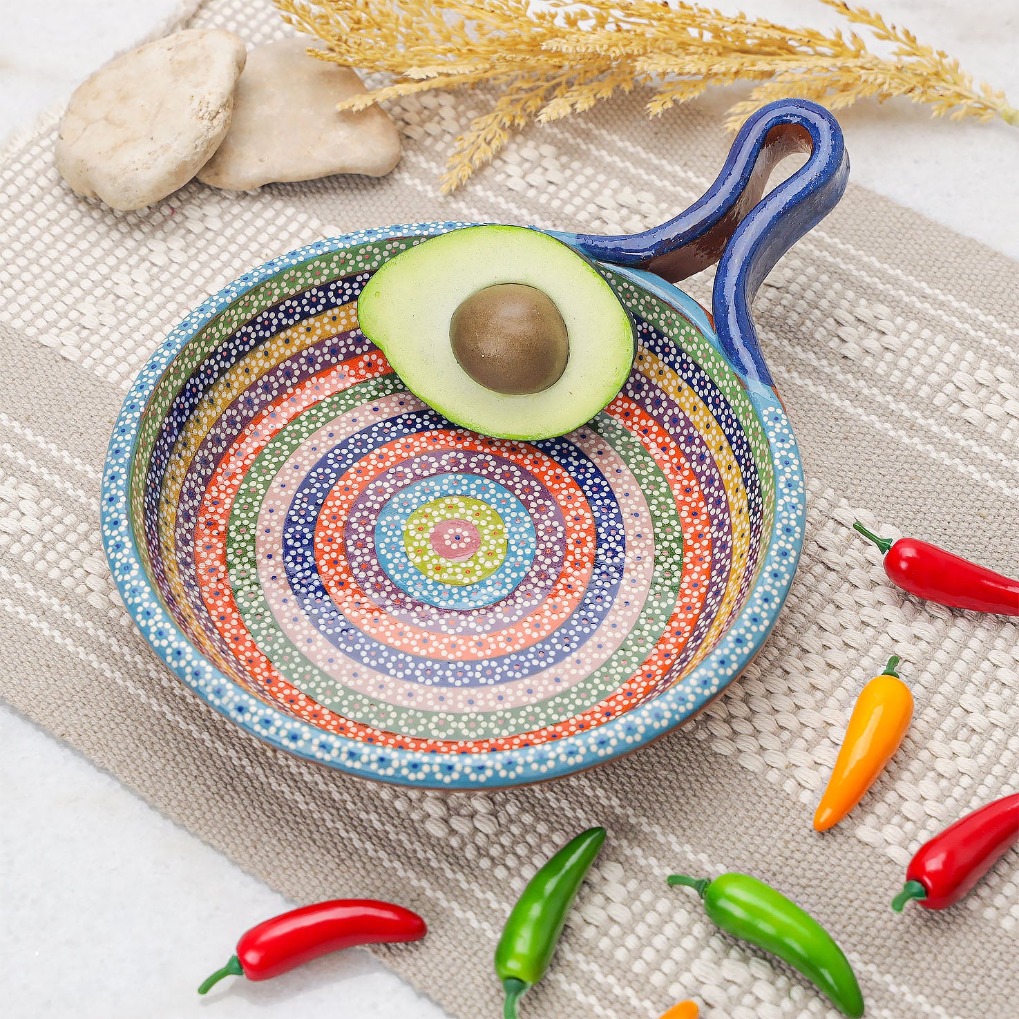 Sartén, Hand-Painted Deep Dish