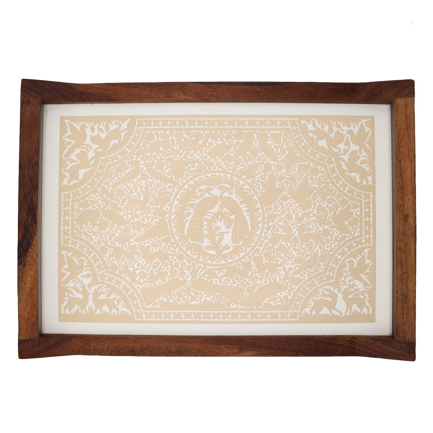 Olinalá Parota Solid Wood Serving Tray (Large)