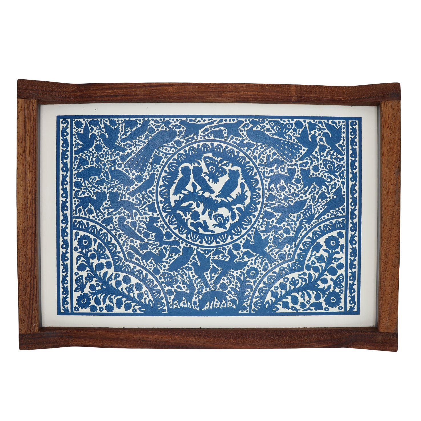 Olinalá Parota Solid Wood Serving Tray (Large)