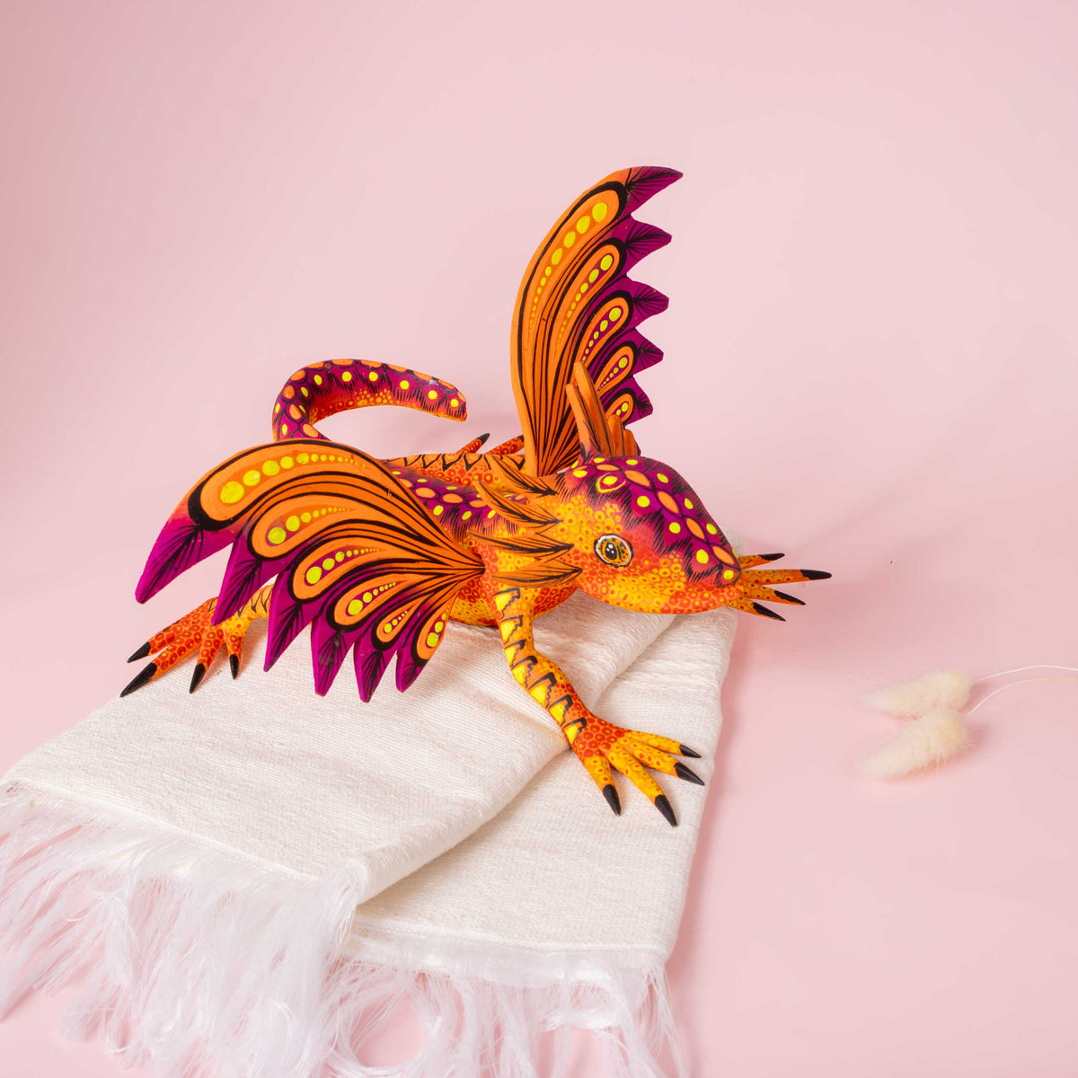 Axolotl Dragon Large Alebrije with Frets