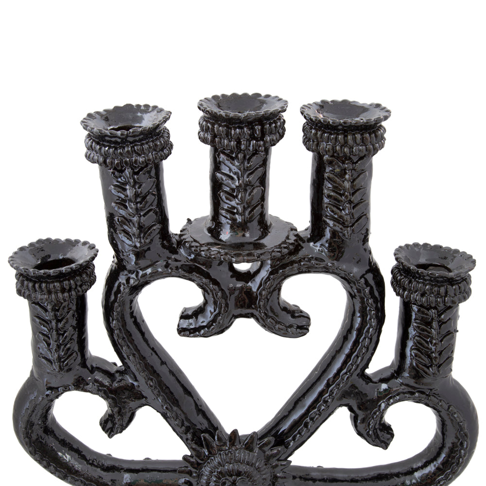 Corazón Luminar 5-Candle Candelabra