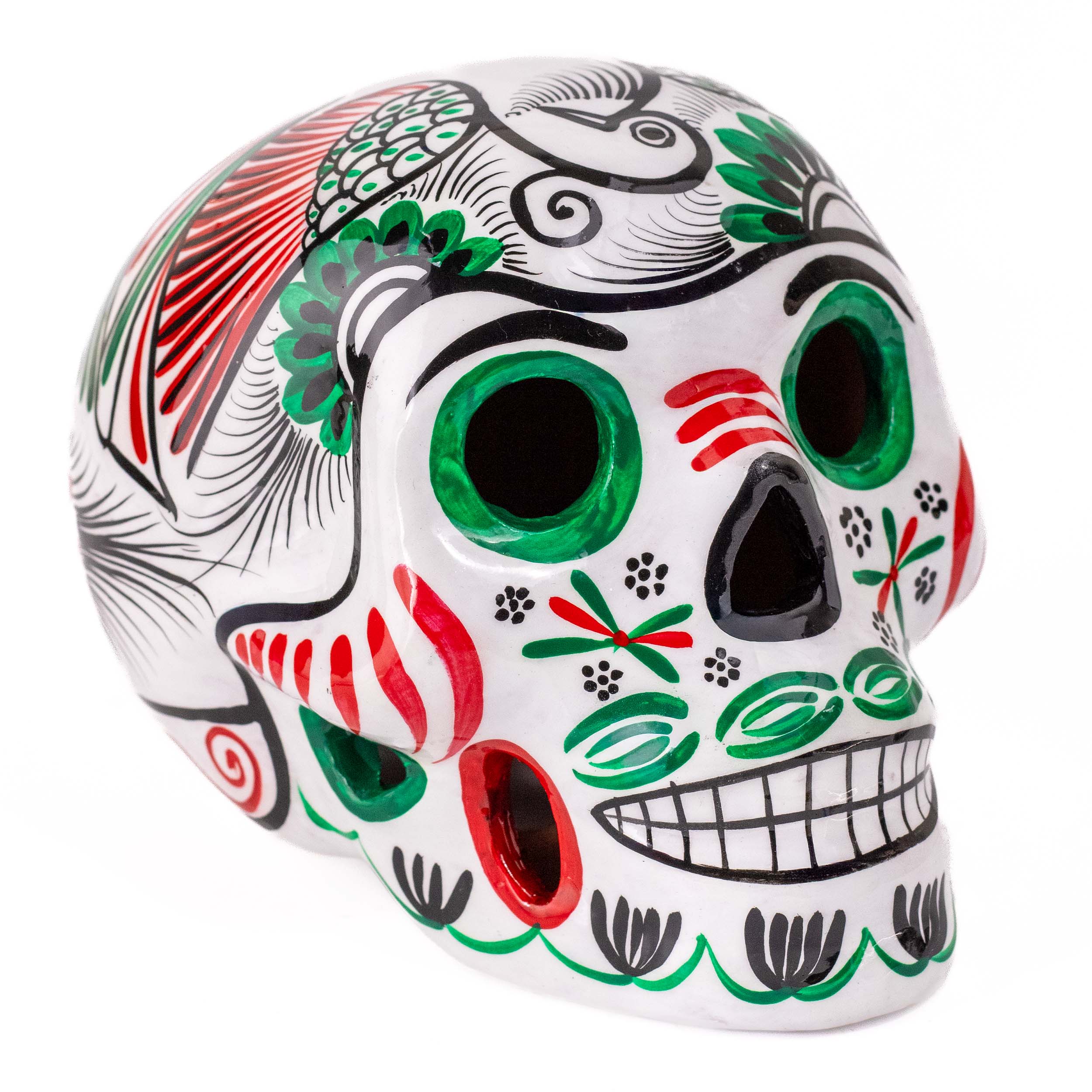Hand Painted Xalitla Viva Mexico Sugar Skulls