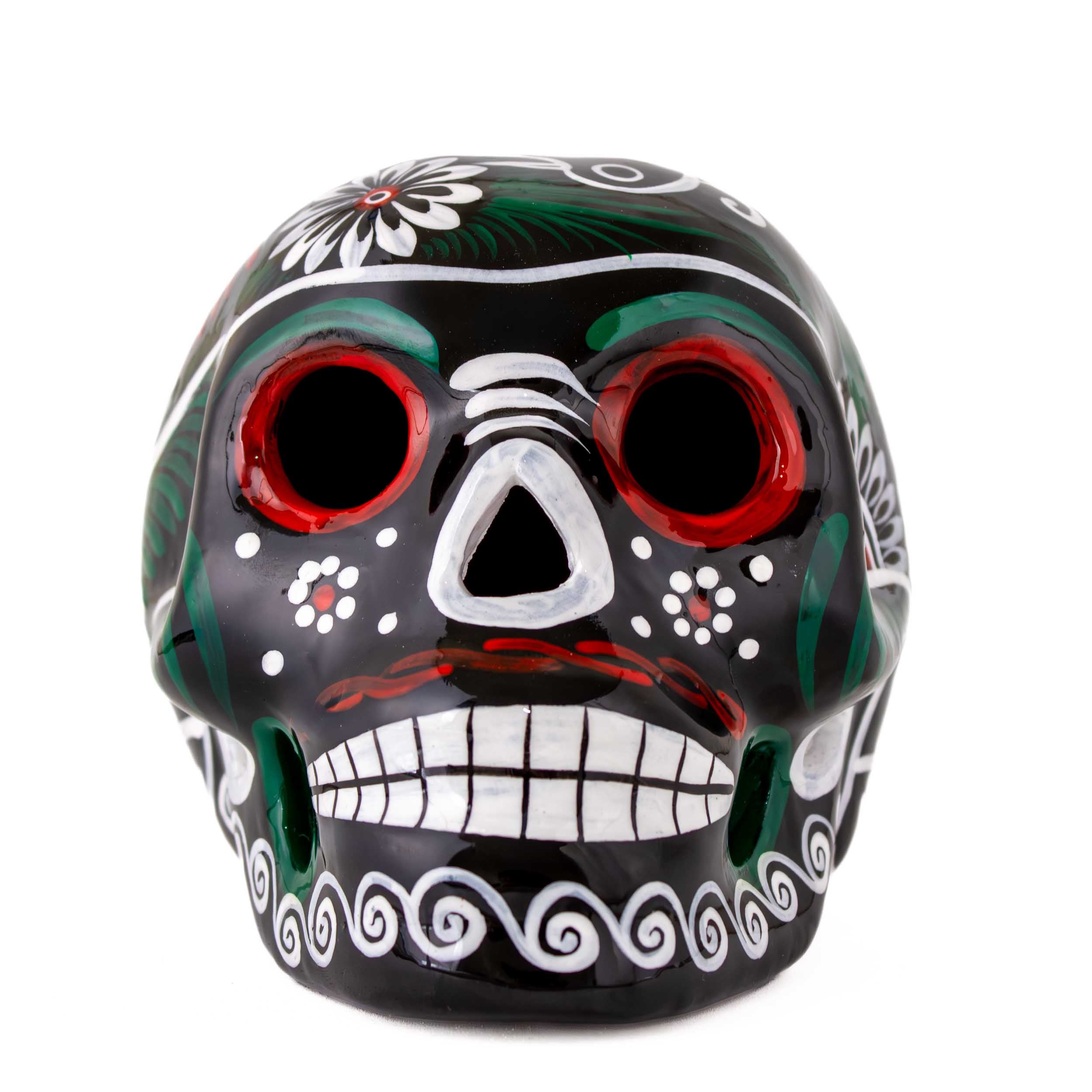 Hand Painted Xalitla Viva Mexico Sugar Skulls