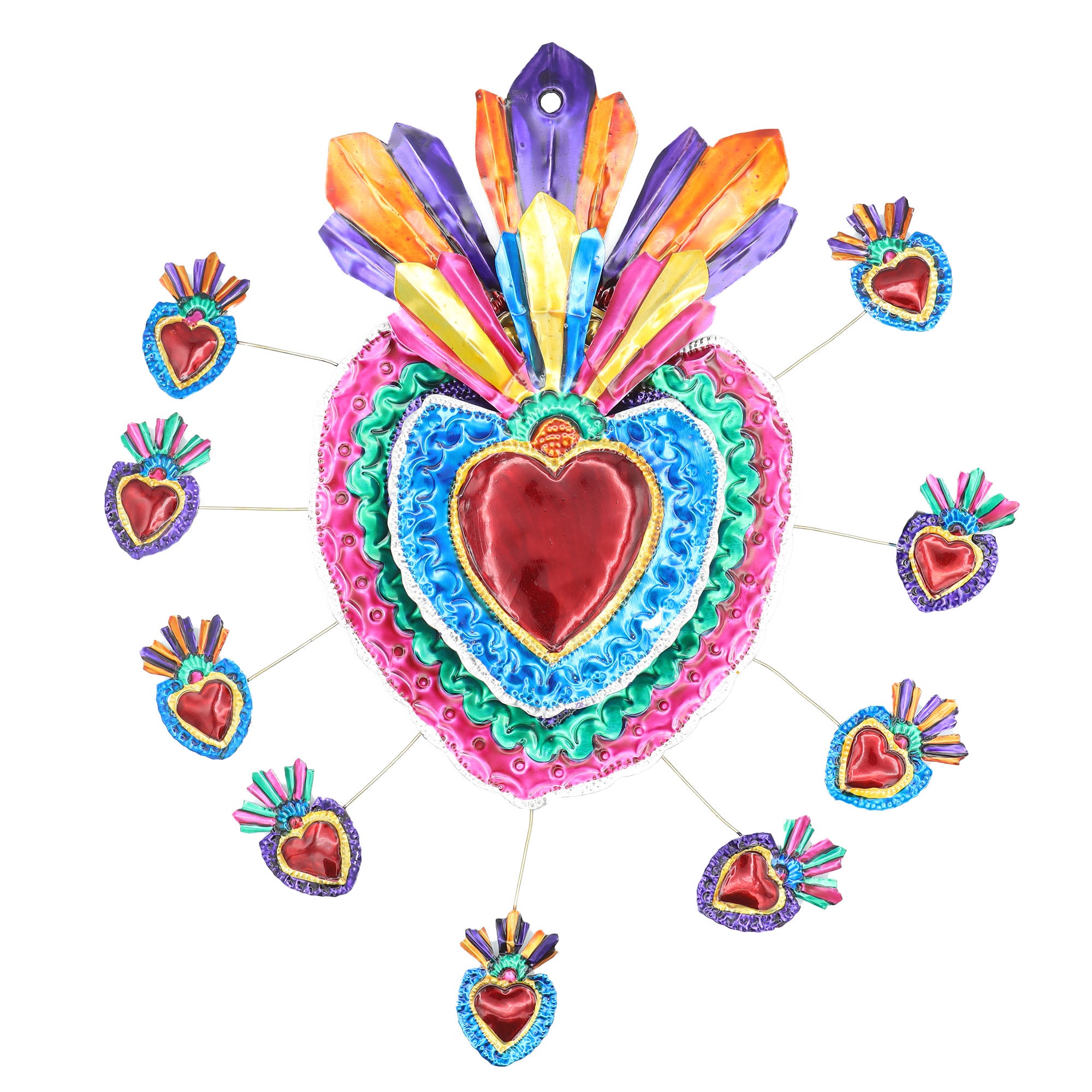 Mother of Milagros XL Wall Tin Art Mexican Milagro