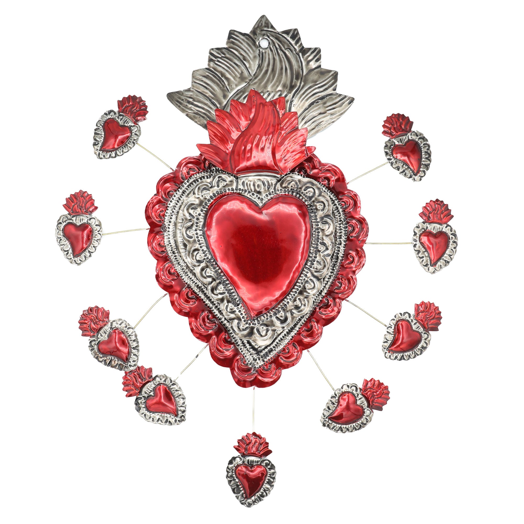 Mother of Milagros XL Wall Tin Art Mexican Milagro