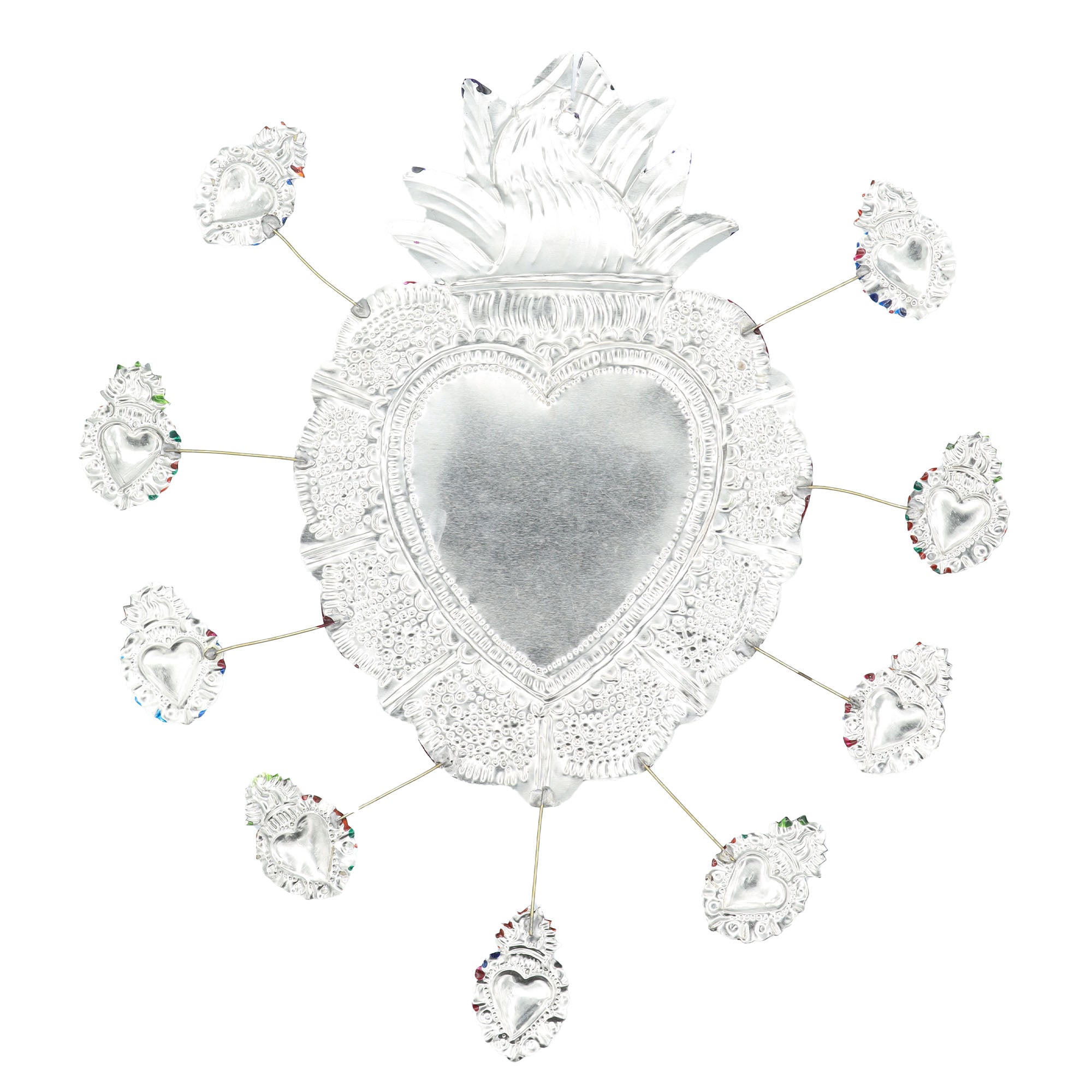 Mother of Milagros XL Wall Tin Art Mexican Milagro