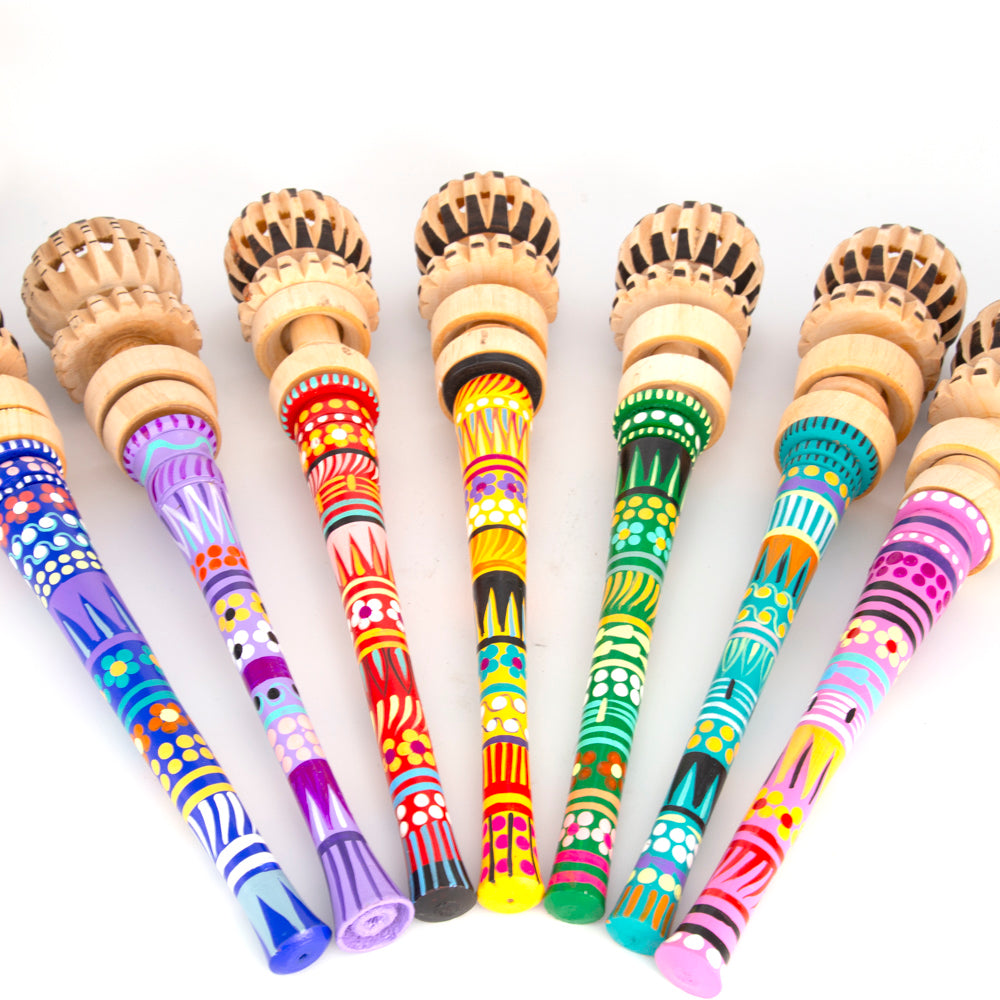 Colorful Hand-Painted Molinillo