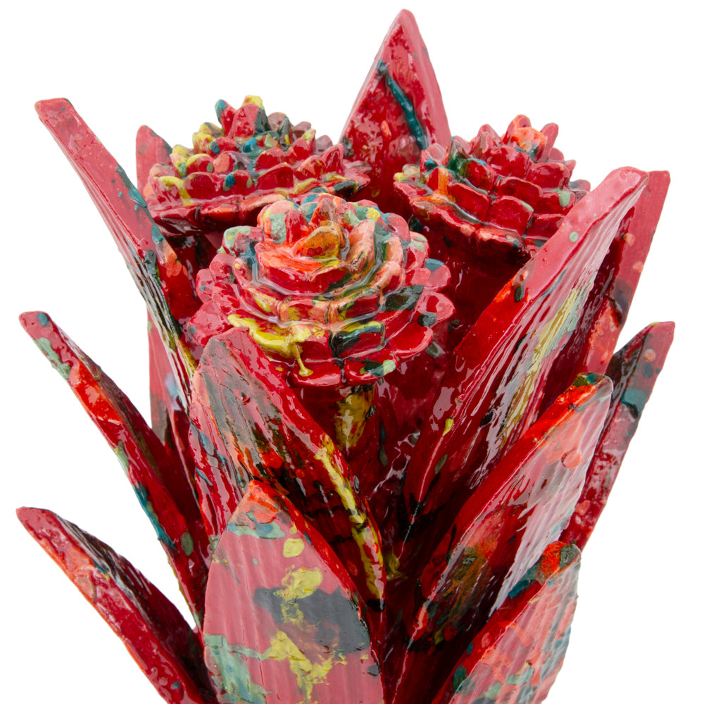 Piña Majestuosa 20" Decorative Pineapple Sculpture