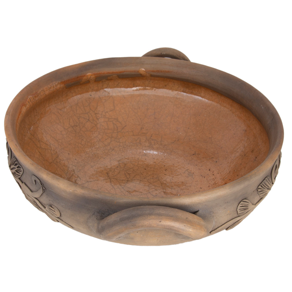 Atzompa Clay Large Floral Cazuela