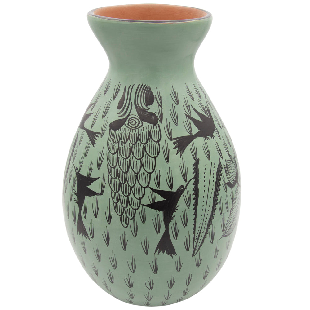 Huancito Pistachio Floral Vase