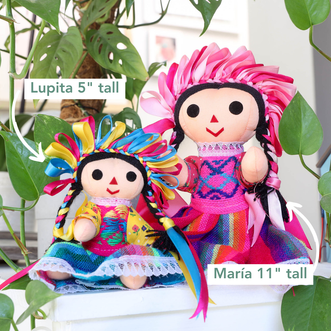 Small- Lupita Traditional Mexican Lelé Doll