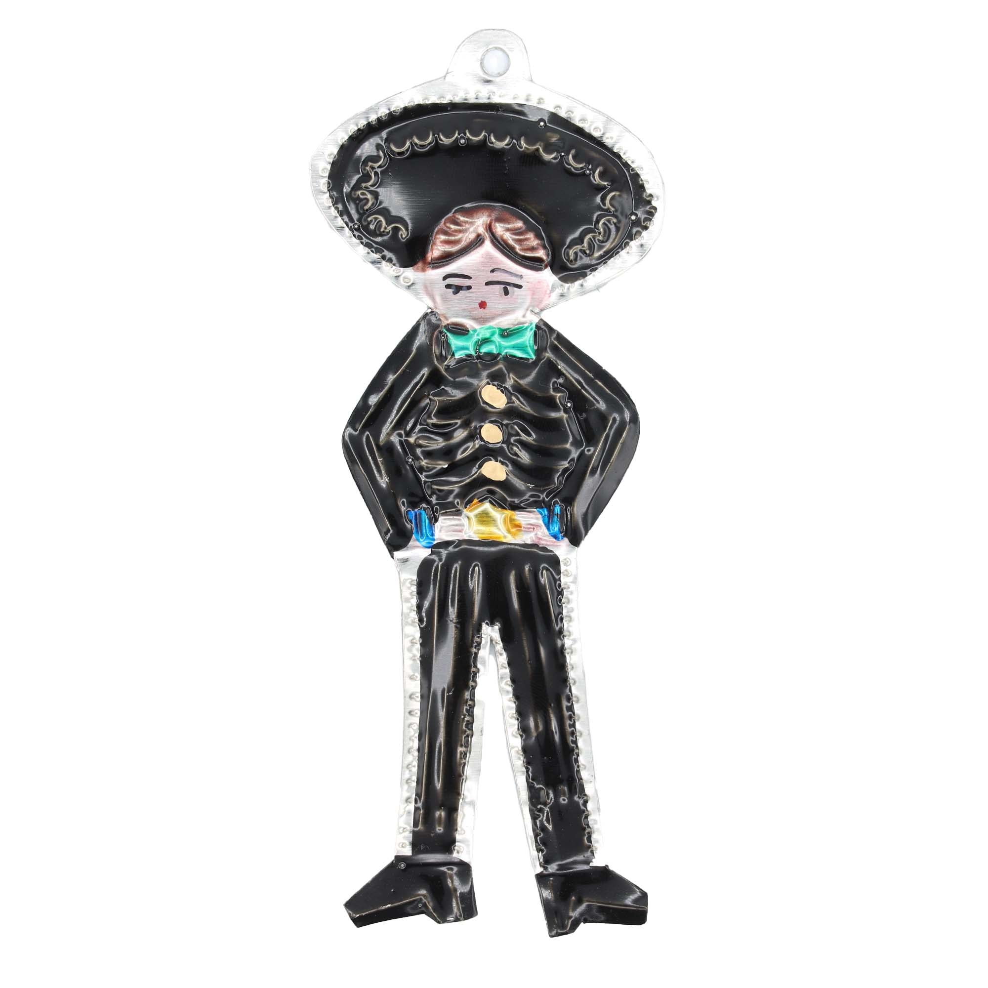 Mariachi Mexican Tin Art Wall Ornament