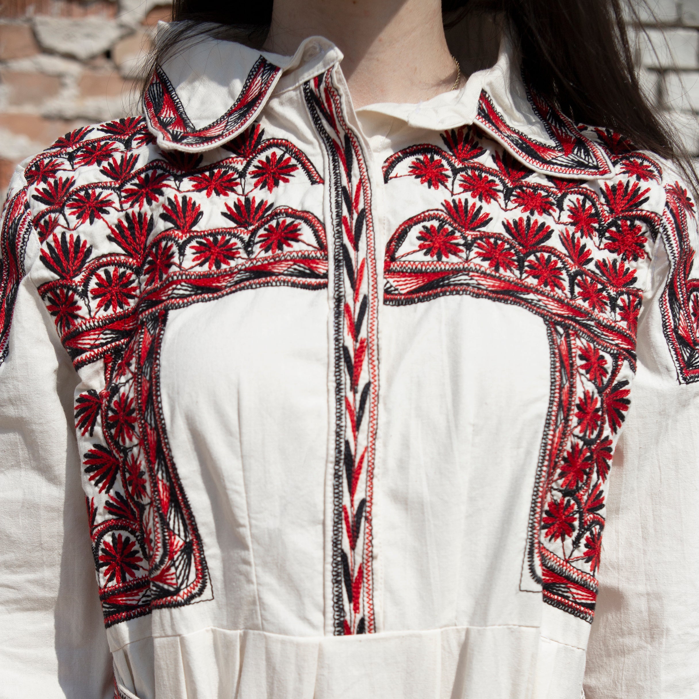 Cohpc Button up Maxi Tiered Dress