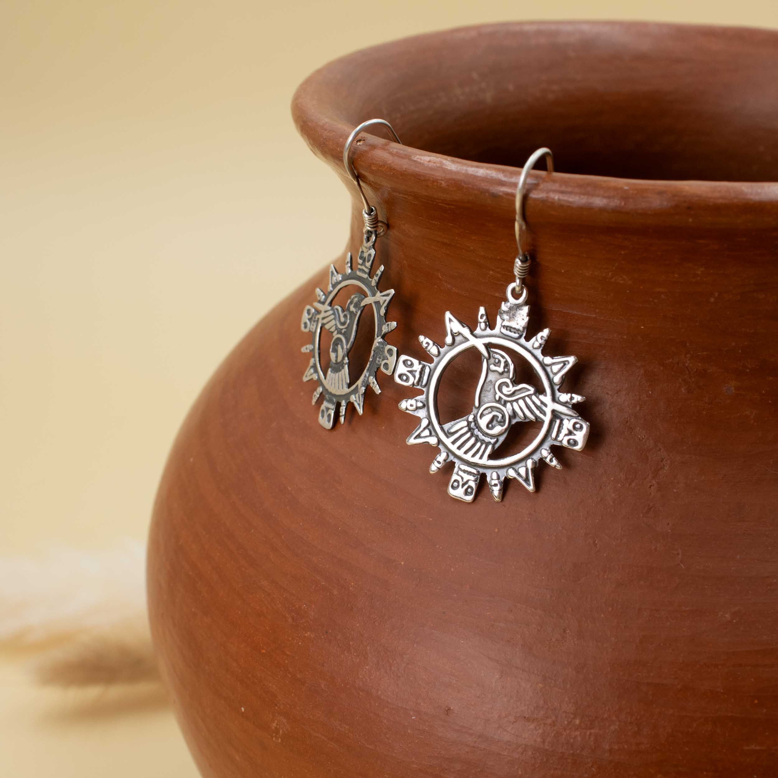 Sterling Silver Canción del Colibrí Earrings