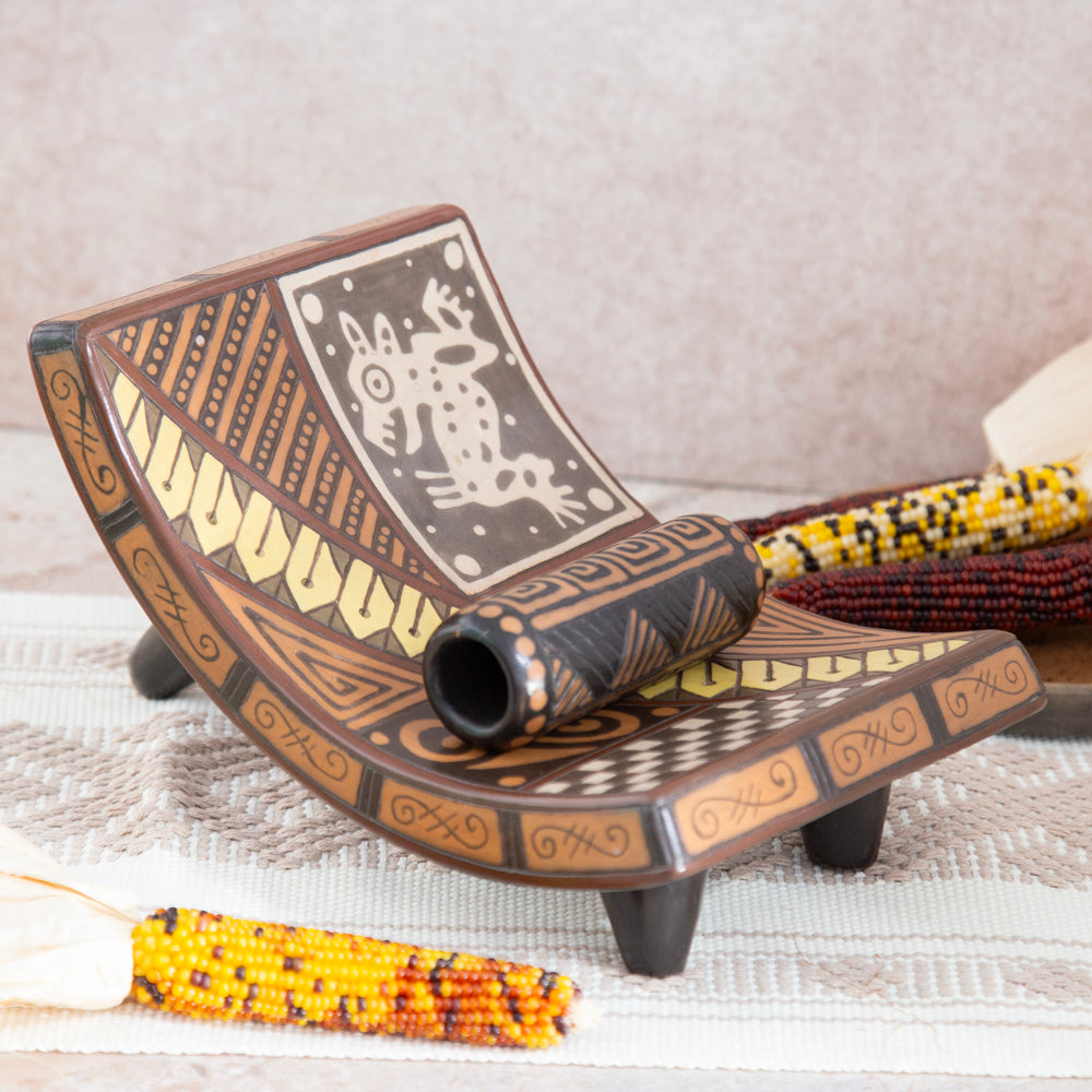 Zinapécuaro Tierra Sculptural Metate and Pestle