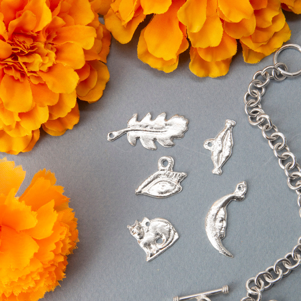 Assorted Tin Milagritos Ornaments Set of 5