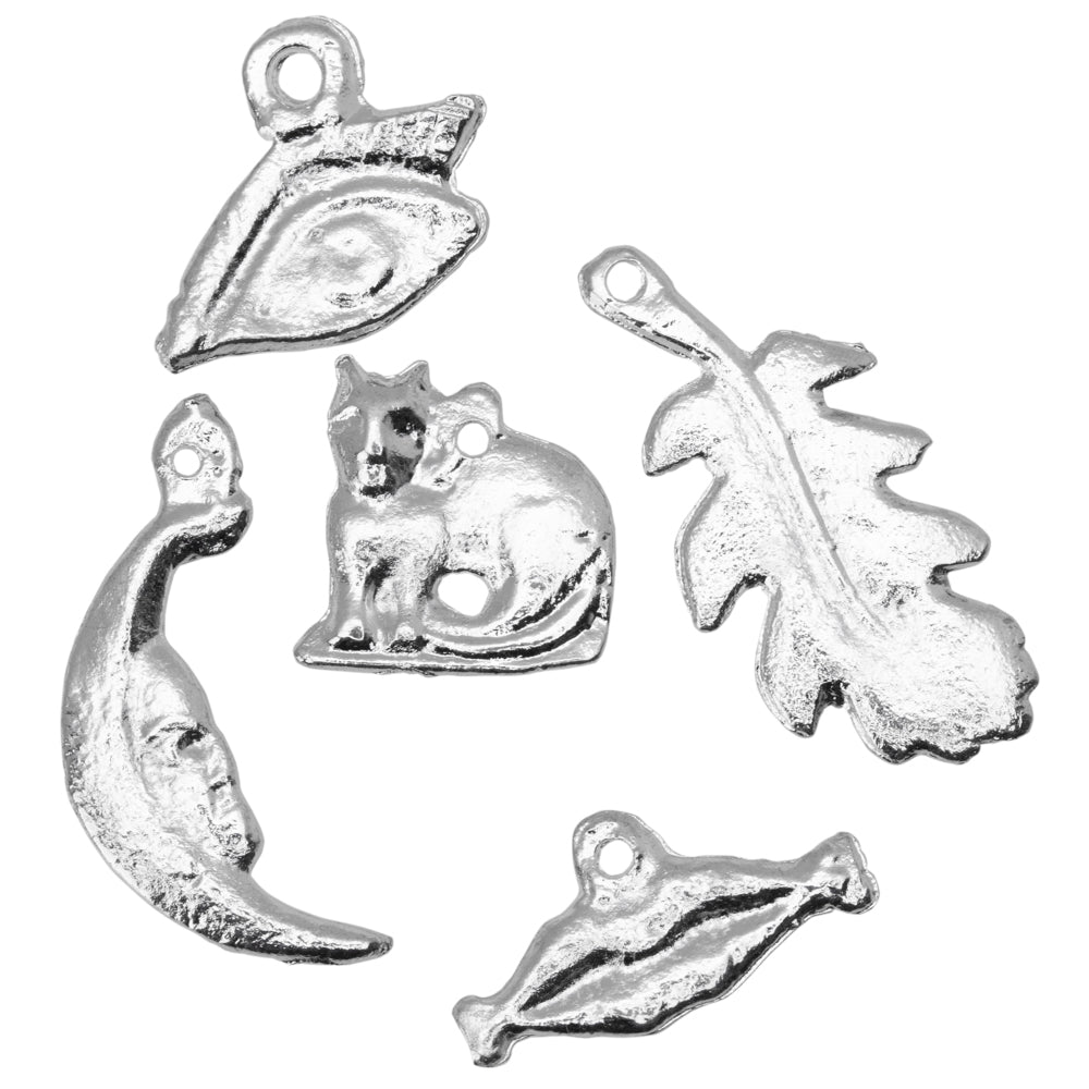 Assorted Tin Milagritos Ornaments Set of 5