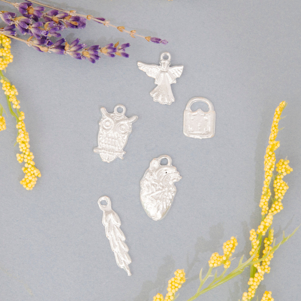 Assorted Tin Milagritos Ornaments Set of 5