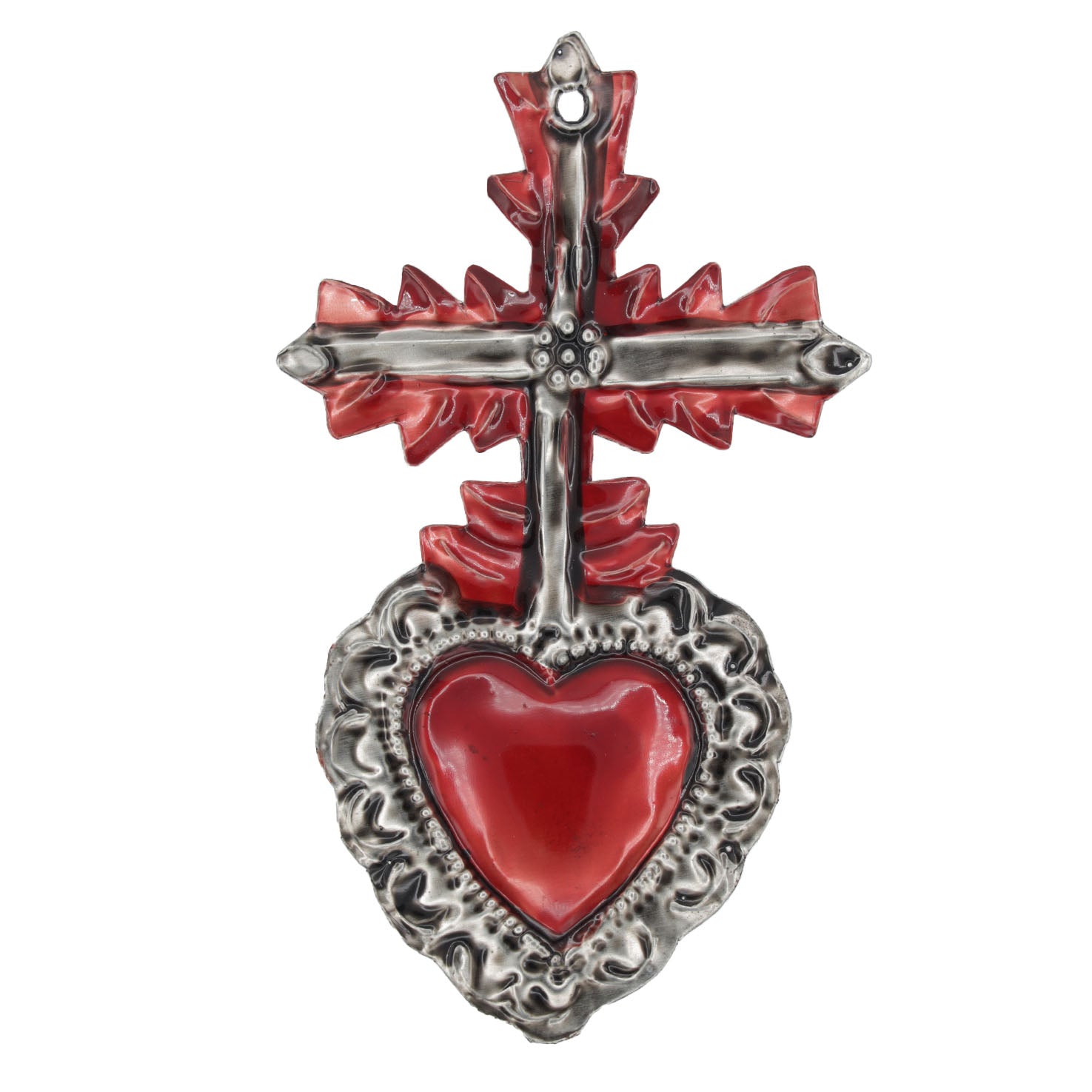 Small Mexican Milagros Tin Hearts