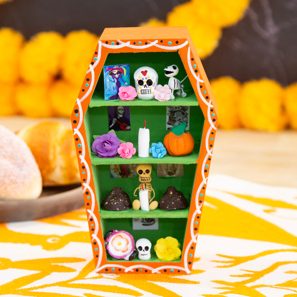 Día de Muertos Altar Coffin Shadow Box