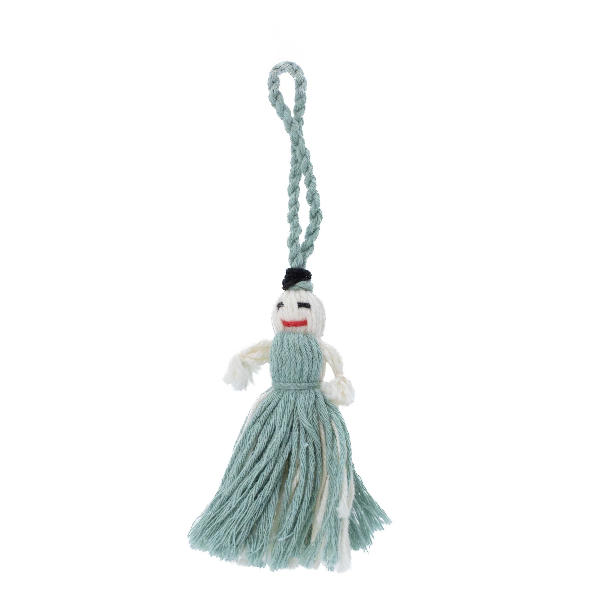 Mini Retazos Mexican Yarn Doll PomPom