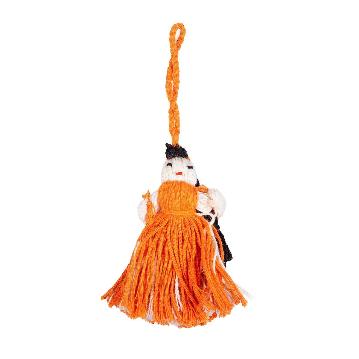 Mini Retazos Mexican Yarn Doll PomPom